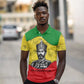 Haile Selassie I Polo Shirt Ethiopia Lion of Judah and Conquering Lion Pattern Tribute - African Pride