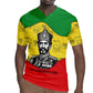 Haile Selassie I Rugby Jersey Ethiopia Lion of Judah and Conquering Lion Pattern Tribute - African Pride