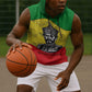 Haile Selassie I Sleeveless Hoodie Ethiopia Lion of Judah and Conquering Lion Pattern Tribute - African Pride