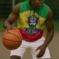 Haile Selassie I Sleeveless Zip Hoodie Ethiopia Lion of Judah and Conquering Lion Pattern Tribute - African Pride