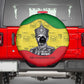 Haile Selassie I Spare Tire Cover Ethiopia Lion of Judah and Conquering Lion Pattern Tribute - African Pride