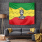 Haile Selassie I Tapestry Ethiopia Lion of Judah and Conquering Lion Pattern Tribute - African Pride
