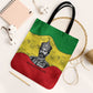 Haile Selassie I Tote Bag Ethiopia Lion of Judah and Conquering Lion Pattern Tribute - African Pride