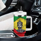 Haile Selassie I Tumbler With Handle Ethiopia Lion of Judah and Conquering Lion Pattern Tribute - African Pride