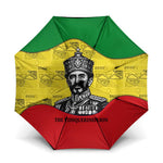 Haile Selassie I Umbrella Ethiopia Lion of Judah and Conquering Lion Pattern Tribute - African Pride