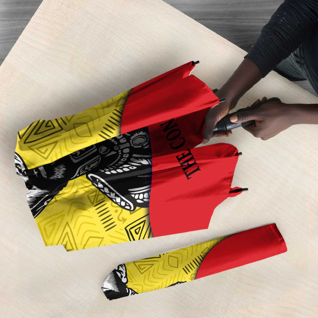 Haile Selassie I Umbrella Ethiopia Lion of Judah and Conquering Lion Pattern Tribute - African Pride