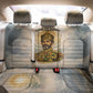 Haile Selassie I Ethiopia Back Car Seat Cover with King of Kings and Conquering Lion Cloud Rays and Regal Portrait - African Pride