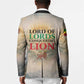 Haile Selassie I Ethiopia Blazer with King of Kings and Conquering Lion Cloud Rays and Regal Portrait