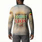 Haile Selassie I Ethiopia Button Sweatshirt with King of Kings and Conquering Lion Cloud Rays and Regal Portrait
