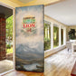 Haile Selassie I Ethiopia Door Cover with King of Kings and Conquering Lion Cloud Rays and Regal Portrait - African Pride