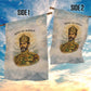 Haile Selassie I Ethiopia Garden Flag with King of Kings and Conquering Lion Cloud Rays and Regal Portrait - African Pride