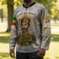 Haile Selassie I Ethiopia Hockey Jersey with King of Kings and Conquering Lion Cloud Rays and Regal Portrait