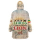 Haile Selassie I Ethiopia Kid Wearable Blanket Hoodie with King of Kings and Conquering Lion Cloud Rays and Regal Portrait