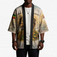 Haile Selassie I Ethiopia Kimono with King of Kings and Conquering Lion Cloud Rays and Regal Portrait