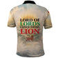 Haile Selassie I Ethiopia Polo Shirt with King of Kings and Conquering Lion Cloud Rays and Regal Portrait - African Pride