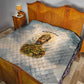 Haile Selassie I Ethiopia Quilt with King of Kings and Conquering Lion Cloud Rays and Regal Portrait - African Pride