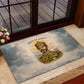 Haile Selassie I Ethiopia Rubber Doormat with King of Kings and Conquering Lion Cloud Rays and Regal Portrait - African Pride