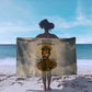 Haile Selassie I Ethiopia Sarong with King of Kings and Conquering Lion Cloud Rays and Regal Portrait - African Pride