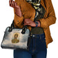 Haile Selassie I Ethiopia Shoulder Handbag with King of Kings and Conquering Lion Cloud Rays and Regal Portrait - African Pride