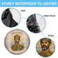 Haile Selassie I Ethiopia Spare Tire Cover with King of Kings and Conquering Lion Cloud Rays and Regal Portrait - African Pride