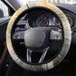 Haile Selassie I Ethiopia Steering Wheel Cover with King of Kings and Conquering Lion Cloud Rays and Regal Portrait - African Pride