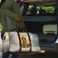 Haile Selassie I Ethiopia Travel Bag with King of Kings and Conquering Lion Cloud Rays and Regal Portrait - African Pride