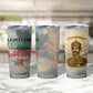 Haile Selassie I Ethiopia Tumbler Cup with King of Kings and Conquering Lion Cloud Rays and Regal Portrait - African Pride