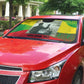Ethiopia Haile Selassie I Auto Sun Shade with Addis Ababa 1963 Speech Quote Pan-African Flag Colors and Kente Pattern - African Pride