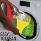 Ethiopia Haile Selassie I Bathroom Set with Addis Ababa 1963 Speech Quote Pan-African Flag Colors and Kente Pattern - African Pride