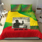 Ethiopia Haile Selassie I Bedding Set with Addis Ababa 1963 Speech Quote Pan-African Flag Colors and Kente Pattern - African Pride