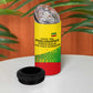 Ethiopia Haile Selassie I 4 in 1 Can Cooler Tumbler with Addis Ababa 1963 Speech Quote Pan-African Flag Colors and Kente Pattern - African Pride