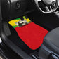 Ethiopia Haile Selassie I Car Mats with Addis Ababa 1963 Speech Quote Pan-African Flag Colors and Kente Pattern - African Pride