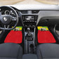 Ethiopia Haile Selassie I Car Mats with Addis Ababa 1963 Speech Quote Pan-African Flag Colors and Kente Pattern - African Pride
