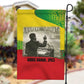Ethiopia Haile Selassie I Garden Flag with Addis Ababa 1963 Speech Quote Pan-African Flag Colors and Kente Pattern - African Pride