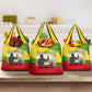 Ethiopia Haile Selassie I Grocery Bag with Addis Ababa 1963 Speech Quote Pan-African Flag Colors and Kente Pattern - African Pride