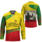 Ethiopia Haile Selassie I Hockey Jersey with Addis Ababa 1963 Speech Quote Pan-African Flag Colors and Kente Pattern