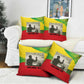 Ethiopia Haile Selassie I Pillow Cover with Addis Ababa 1963 Speech Quote Pan-African Flag Colors and Kente Pattern - African Pride