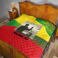 Ethiopia Haile Selassie I Quilt with Addis Ababa 1963 Speech Quote Pan-African Flag Colors and Kente Pattern - African Pride