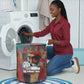 Thomas Sankara Burkina Faso Laundry Basket with Bold Portrait and The Upright Man Tribute Design - African Pride