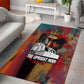 Thomas Sankara Burkina Faso Area Rug with Bold Portrait and The Upright Man Tribute Design - African Pride