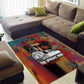 Thomas Sankara Burkina Faso Area Rug with Bold Portrait and The Upright Man Tribute Design - African Pride