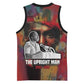 Thomas Sankara Burkina Faso Basketball Jersey with Bold Portrait and The Upright Man Tribute Design - African Pride