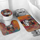 Thomas Sankara Burkina Faso Bathroom Set with Bold Portrait and The Upright Man Tribute Design - African Pride