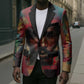 Thomas Sankara Burkina Faso Blazer with Bold Portrait and The Upright Man Tribute Design - African Pride
