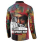 Thomas Sankara Burkina Faso Button Sweatshirt with Bold Portrait and The Upright Man Tribute Design