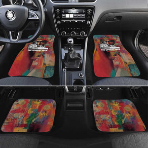 Thomas Sankara Burkina Faso Car Mats with Bold Portrait and The Upright Man Tribute Design - African Pride