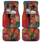 Thomas Sankara Burkina Faso Car Mats with Bold Portrait and The Upright Man Tribute Design - African Pride