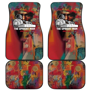 Thomas Sankara Burkina Faso Car Mats with Bold Portrait and The Upright Man Tribute Design - African Pride