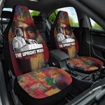 Thomas Sankara Burkina Faso Car Seat Cover with Bold Portrait and The Upright Man Tribute Design - African Pride