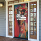 Thomas Sankara Burkina Faso Door Cover with Bold Portrait and The Upright Man Tribute Design - African Pride